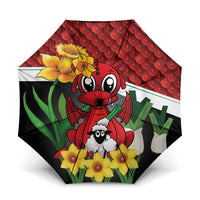 Saint David's Day Umbrella Red Welsh Dragon Daffodil Sheep Leak - Wonder Print Shop