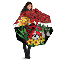 Saint David's Day Umbrella Red Welsh Dragon Daffodil Sheep Leak - Wonder Print Shop