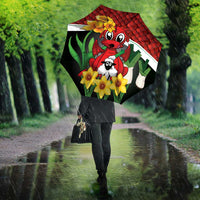 Saint David's Day Umbrella Red Welsh Dragon Daffodil Sheep Leak - Wonder Print Shop