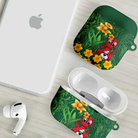 Saint David's Day AirPods Case Welsh Dragons Yellow Daffodils - Wonder Print Shop