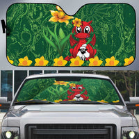 Saint David's Day Auto Sun Shade Welsh Dragons Yellow Daffodils - Wonder Print Shop