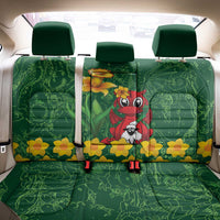 Saint David's Day Back Car Seat Cover Welsh Dragons Yellow Daffodils - Wonder Print Shop