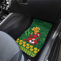 Saint David's Day Car Mats Welsh Dragons Yellow Daffodils - Wonder Print Shop