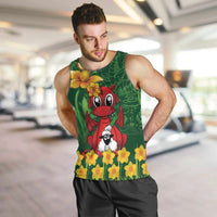 Saint David's Day Men Tank Top Welsh Dragons Yellow Daffodils - Wonder Print Shop
