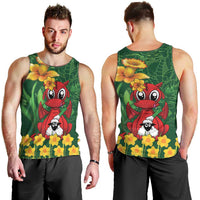 Saint David's Day Men Tank Top Welsh Dragons Yellow Daffodils - Wonder Print Shop