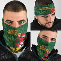 Saint David's Day Neck Gaiter Welsh Dragons Yellow Daffodils - Wonder Print Shop