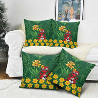 Saint David's Day Pillow Cover Welsh Dragons Yellow Daffodils - Wonder Print Shop