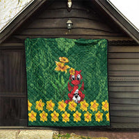 Saint David's Day Quilt Welsh Dragons Yellow Daffodils - Wonder Print Shop