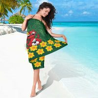Saint David's Day Sarong Welsh Dragons Yellow Daffodils - Wonder Print Shop