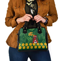 Saint David's Day Shoulder Handbag Welsh Dragons Yellow Daffodils - Wonder Print Shop