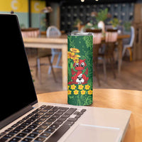 Saint David's Day Skinny Tumbler Welsh Dragons Yellow Daffodils - Wonder Print Shop