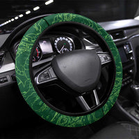 Saint David's Day Steering Wheel Cover Welsh Dragons Yellow Daffodils - Wonder Print Shop