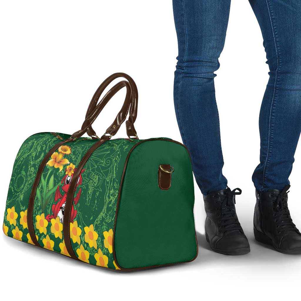 Saint David's Day Travel Bag Welsh Dragons Yellow Daffodils - Wonder Print Shop