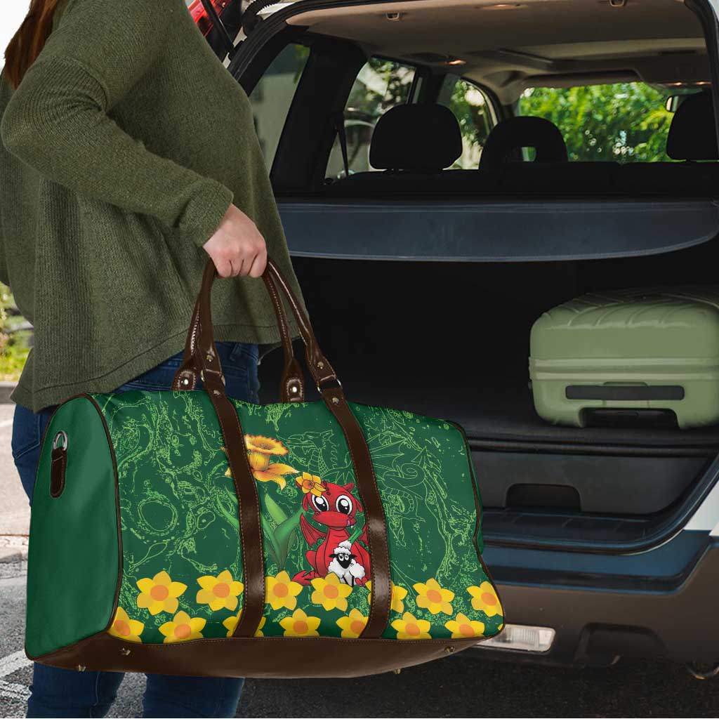 Saint David's Day Travel Bag Welsh Dragons Yellow Daffodils - Wonder Print Shop