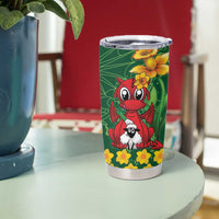 Saint David's Day Tumbler Cup Welsh Dragons Yellow Daffodils - Wonder Print Shop