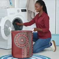 Tunisia Bakhnug Motif Laundry Basket Traditional Tunisian Embroidery Inspired - Wonder Print Shop
