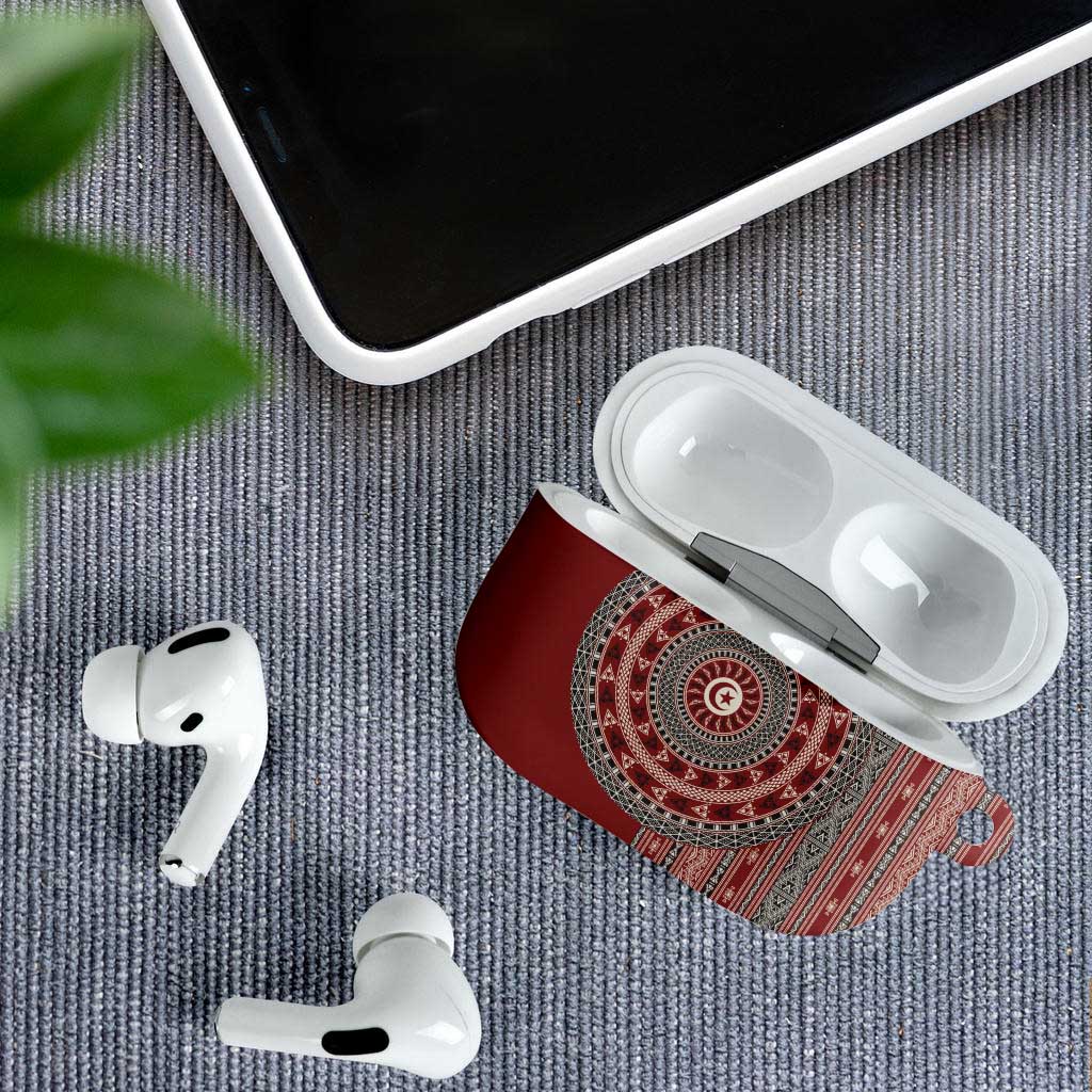 Tunisia Bakhnug Motif AirPods Case Traditional Tunisian Embroidery Inspired - Wonder Print Shop