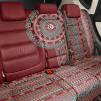 Tunisia Bakhnug Motif Back Car Seat Cover Traditional Tunisian Embroidery Inspired - Wonder Print Shop