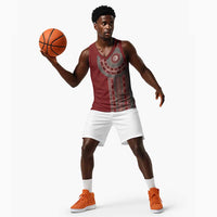Tunisia Bakhnug Motif Basketball Jersey Traditional Tunisian Embroidery Inspired - Wonder Print Shop