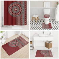 Tunisia Bakhnug Motif Bathroom Set Traditional Tunisian Embroidery Inspired - Wonder Print Shop