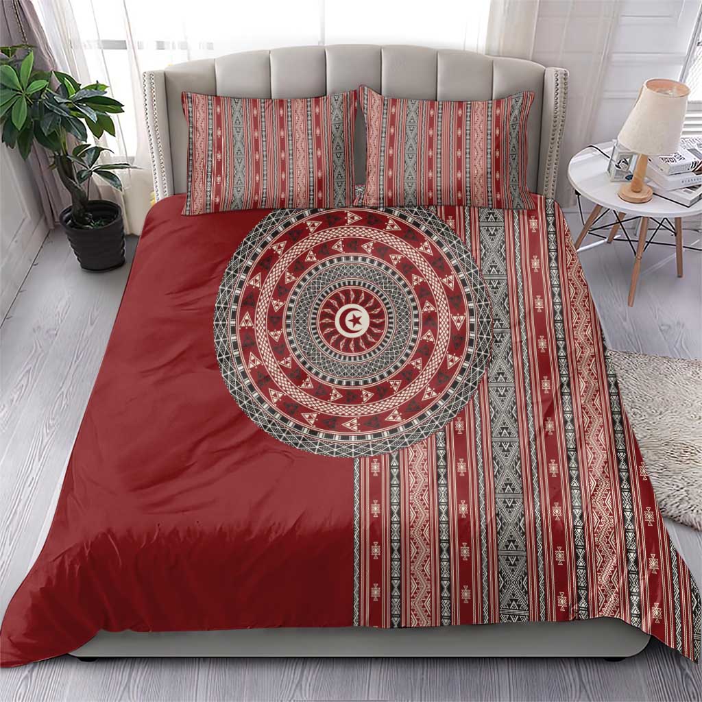 Tunisia Bakhnug Motif Bedding Set Traditional Tunisian Embroidery Inspired - Wonder Print Shop