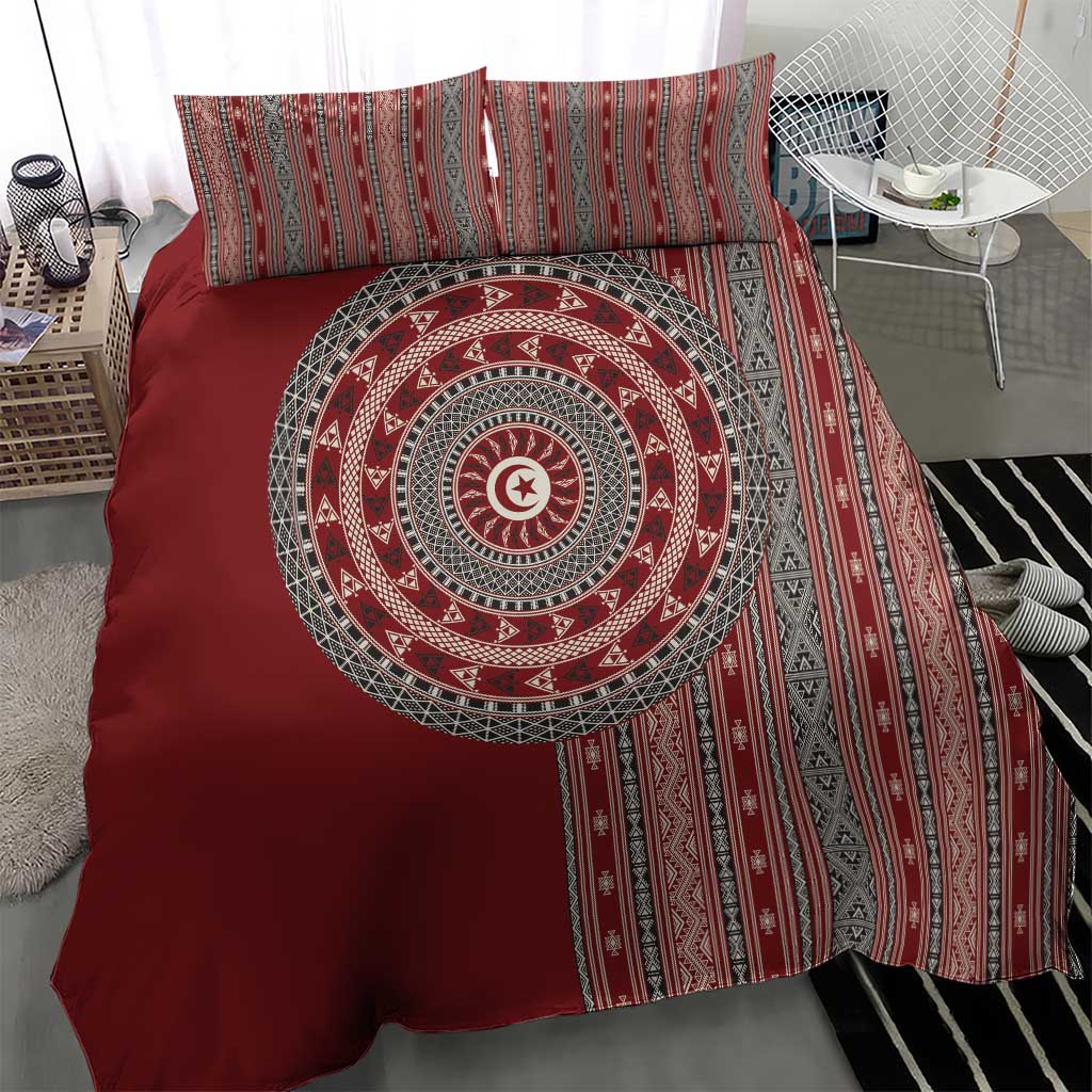 Tunisia Bakhnug Motif Bedding Set Traditional Tunisian Embroidery Inspired - Wonder Print Shop