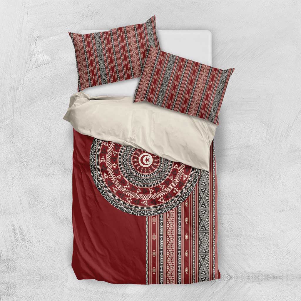 Tunisia Bakhnug Motif Bedding Set Traditional Tunisian Embroidery Inspired - Wonder Print Shop