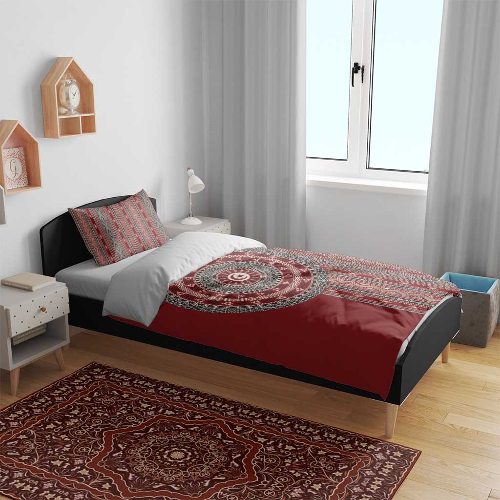 Tunisia Bakhnug Motif Bedding Set Traditional Tunisian Embroidery Inspired - Wonder Print Shop