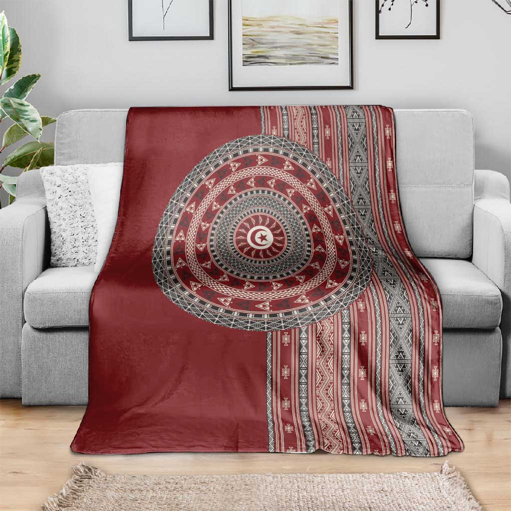 Tunisia Bakhnug Motif Blanket Traditional Tunisian Embroidery Inspired - Wonder Print Shop