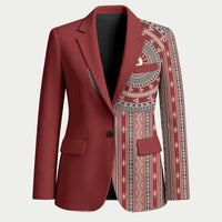 Tunisia Bakhnug Motif Blazer Traditional Tunisian Embroidery Inspired - Wonder Print Shop