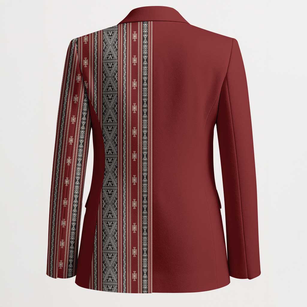 Tunisia Bakhnug Motif Blazer Traditional Tunisian Embroidery Inspired - Wonder Print Shop