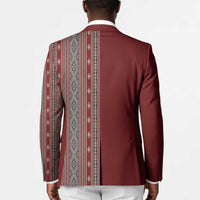 Tunisia Bakhnug Motif Blazer Traditional Tunisian Embroidery Inspired - Wonder Print Shop
