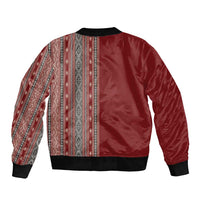 Tunisia Bakhnug Motif Bomber Jacket Traditional Tunisian Embroidery Inspired - Wonder Print Shop