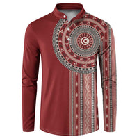 Tunisia Bakhnug Motif Button Sweatshirt Traditional Tunisian Embroidery Inspired