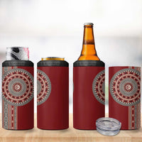 Tunisia Bakhnug Motif 4 in 1 Can Cooler Tumbler Traditional Tunisian Embroidery Inspired - Wonder Print Shop