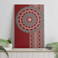 Tunisia Bakhnug Motif Canvas Wall Art Traditional Tunisian Embroidery Inspired - Wonder Print Shop