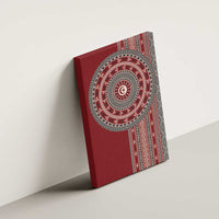 Tunisia Bakhnug Motif Canvas Wall Art Traditional Tunisian Embroidery Inspired - Wonder Print Shop