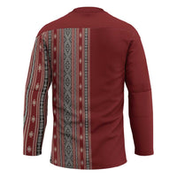 Tunisia Bakhnug Motif Hockey Jersey Traditional Tunisian Embroidery Inspired - Wonder Print Shop
