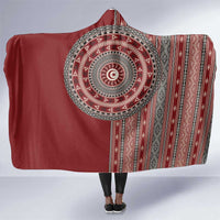 Tunisia Bakhnug Motif Hooded Blanket Traditional Tunisian Embroidery Inspired - Wonder Print Shop