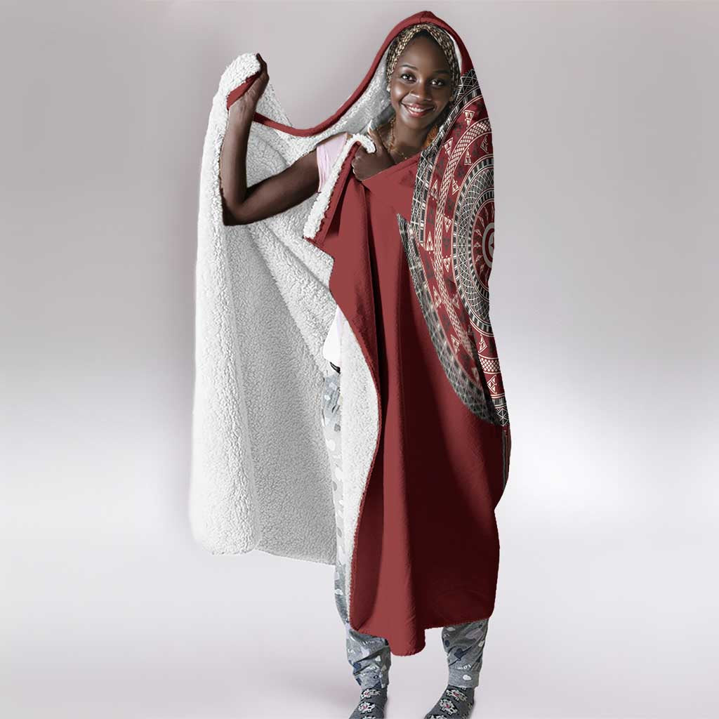 Tunisia Bakhnug Motif Hooded Blanket Traditional Tunisian Embroidery Inspired - Wonder Print Shop