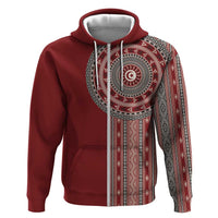 Tunisia Bakhnug Motif Hoodie Traditional Tunisian Embroidery Inspired - Wonder Print Shop