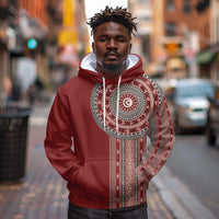 Tunisia Bakhnug Motif Hoodie Traditional Tunisian Embroidery Inspired - Wonder Print Shop