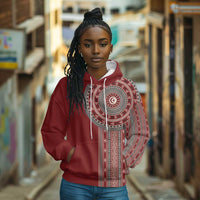 Tunisia Bakhnug Motif Hoodie Traditional Tunisian Embroidery Inspired - Wonder Print Shop