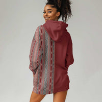 Tunisia Bakhnug Motif Hoodie Dress Traditional Tunisian Embroidery Inspired - Wonder Print Shop