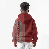 Tunisia Bakhnug Motif Kid Hoodie Traditional Tunisian Embroidery Inspired - Wonder Print Shop