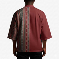 Tunisia Bakhnug Motif Kimono Traditional Tunisian Embroidery Inspired - Wonder Print Shop