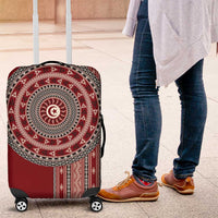 Tunisia Bakhnug Motif Luggage Cover Traditional Tunisian Embroidery Inspired - Wonder Print Shop