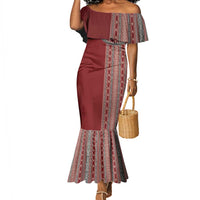 Tunisia Bakhnug Motif Mermaid Dress Traditional Tunisian Embroidery Inspired LT9