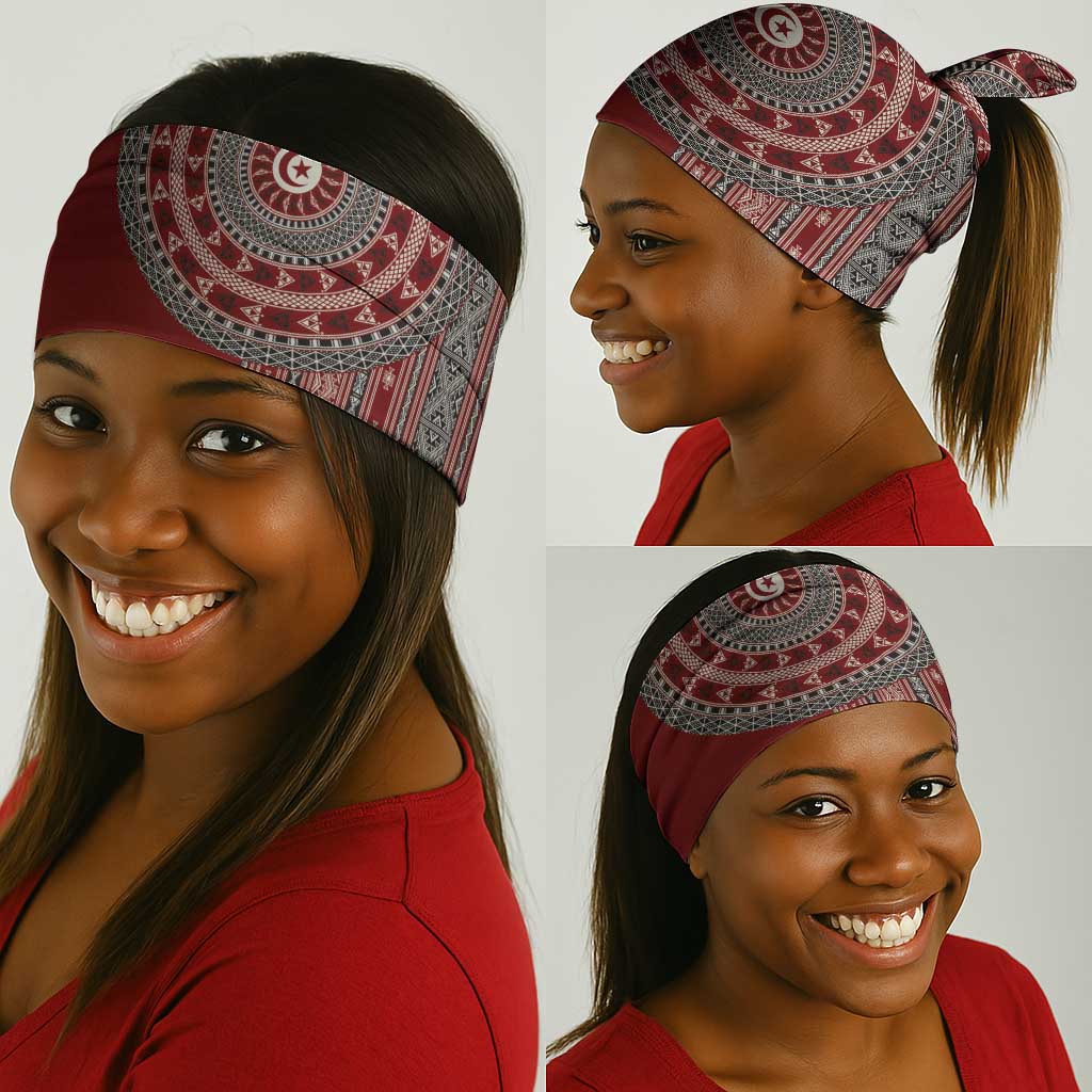 Tunisia Bakhnug Motif Neck Gaiter Traditional Tunisian Embroidery Inspired - Wonder Print Shop