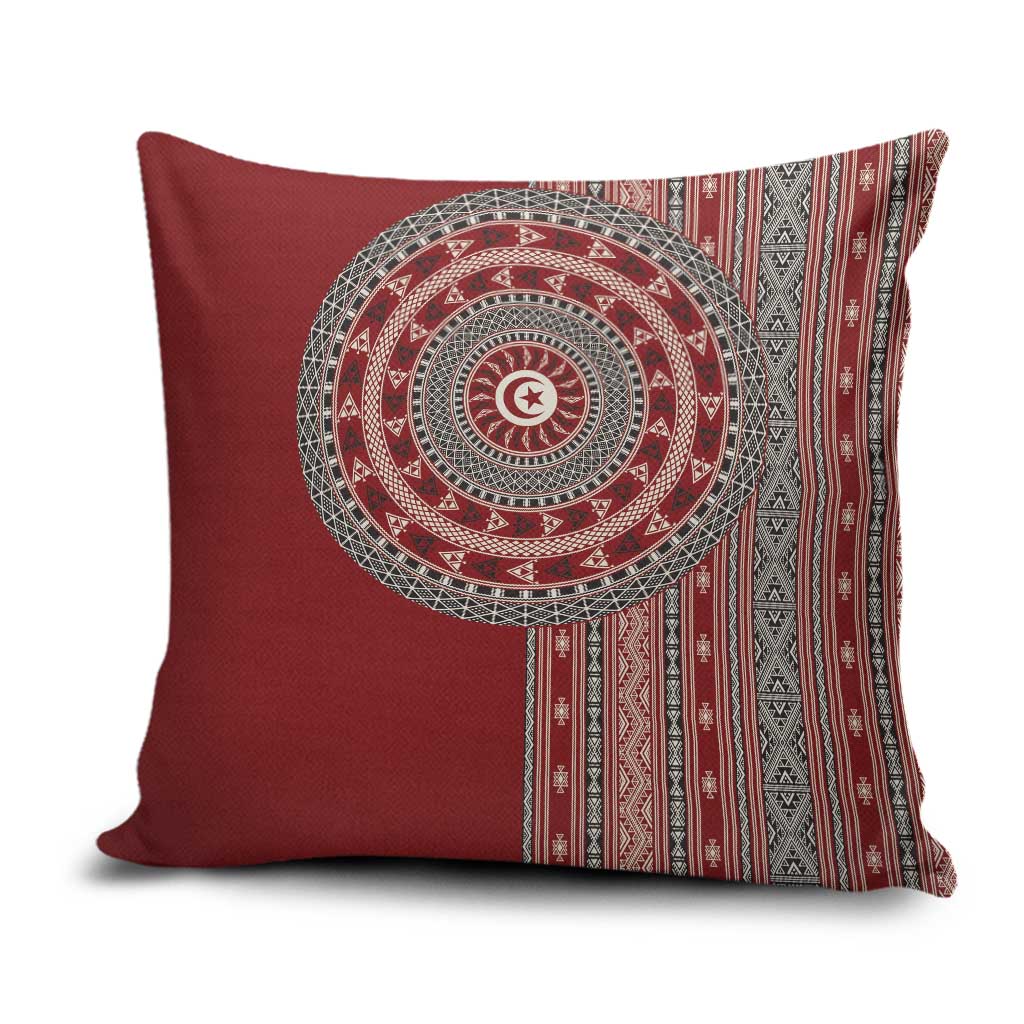Tunisia Bakhnug Motif Pillow Cover Traditional Tunisian Embroidery Inspired - Wonder Print Shop